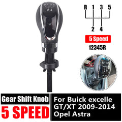 new 5 Speed Gear Shift Knob Manual For Buick excelle GT/XT Opel Astra 2009-2014