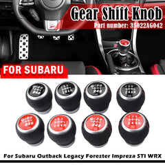 new 6 Speed Gear Shift Knob For Subaru Outback Legacy Forester Impreza 2009-2018