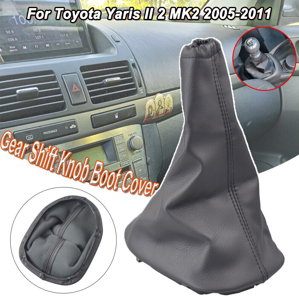 Manual Gear Shift Knob Gaiter Speed Toyota Yaris II 2 MK2 2005-2011