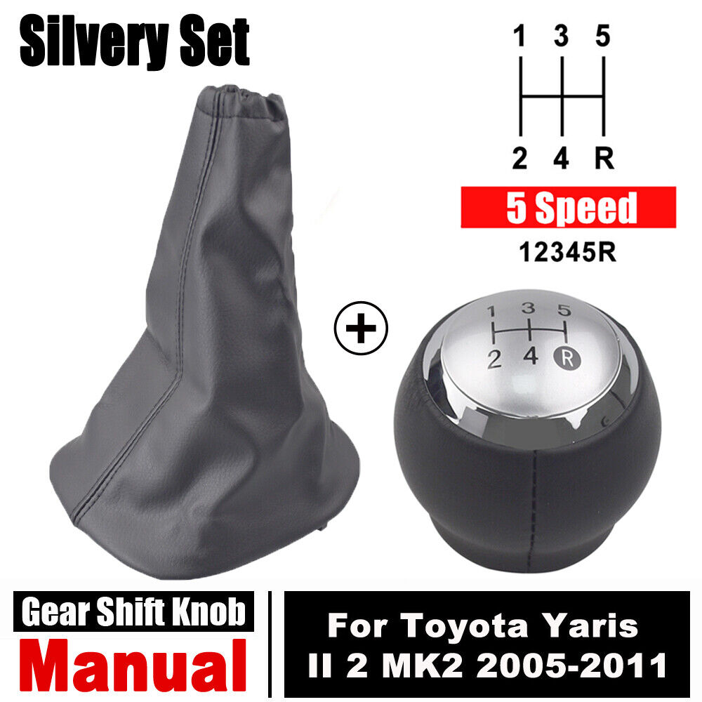 Manual Gear Shift Knob Gaiter Speed Toyota Yaris II 2 MK2 2005-2011