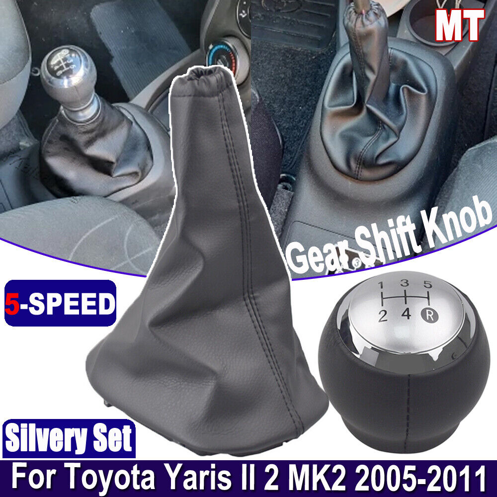 Manual Gear Shift Knob Gaiter Speed Toyota Yaris II 2 MK2 2005-2011