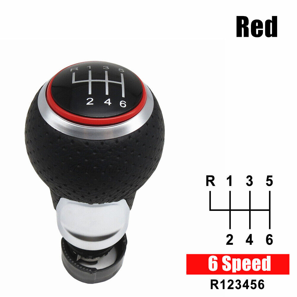 Car Speed Manual Gear Shift Knob For Audi A4 A5 Q5 8R Seat Leon MK1