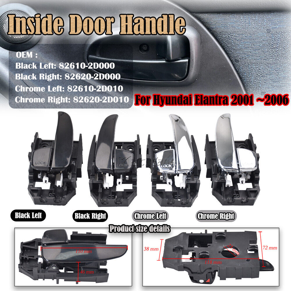 Front & Rear Door Handles for Hyundai Elantra 2001-2006 Interior