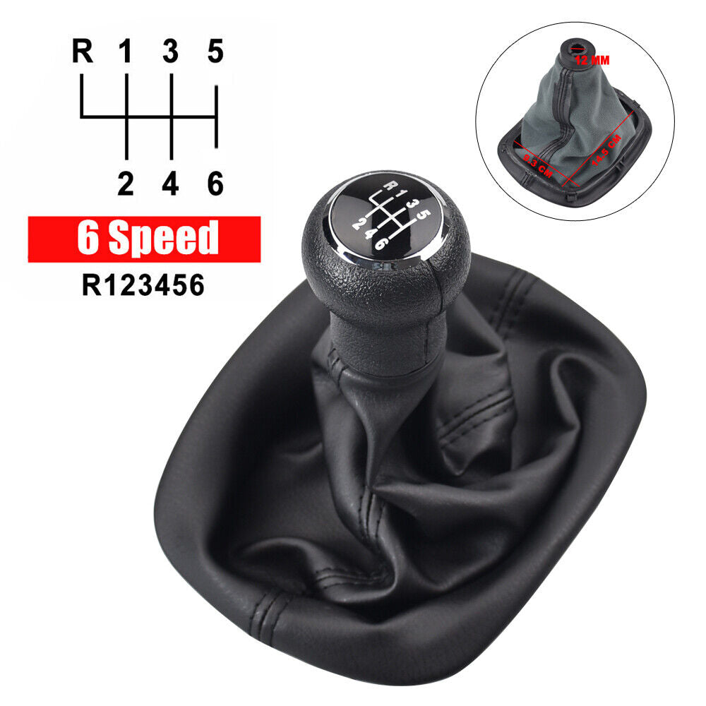 MT Speed Gear Shift knob with gaiter boot cover for VW Passat B5 1996-2005