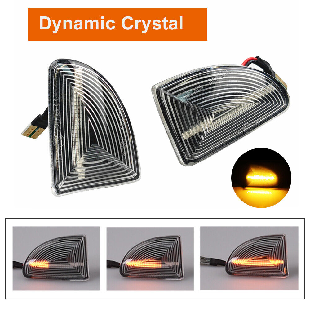 Clear Sequential LED Fender Side Marker Light For Mercedes-Benz Smart Fortwo