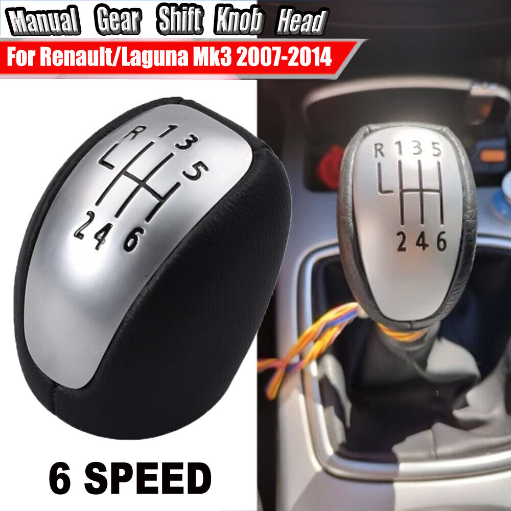 6 Speed Manual Gear Shift Knob for Renault Laguna Mk3 (2007-2014)