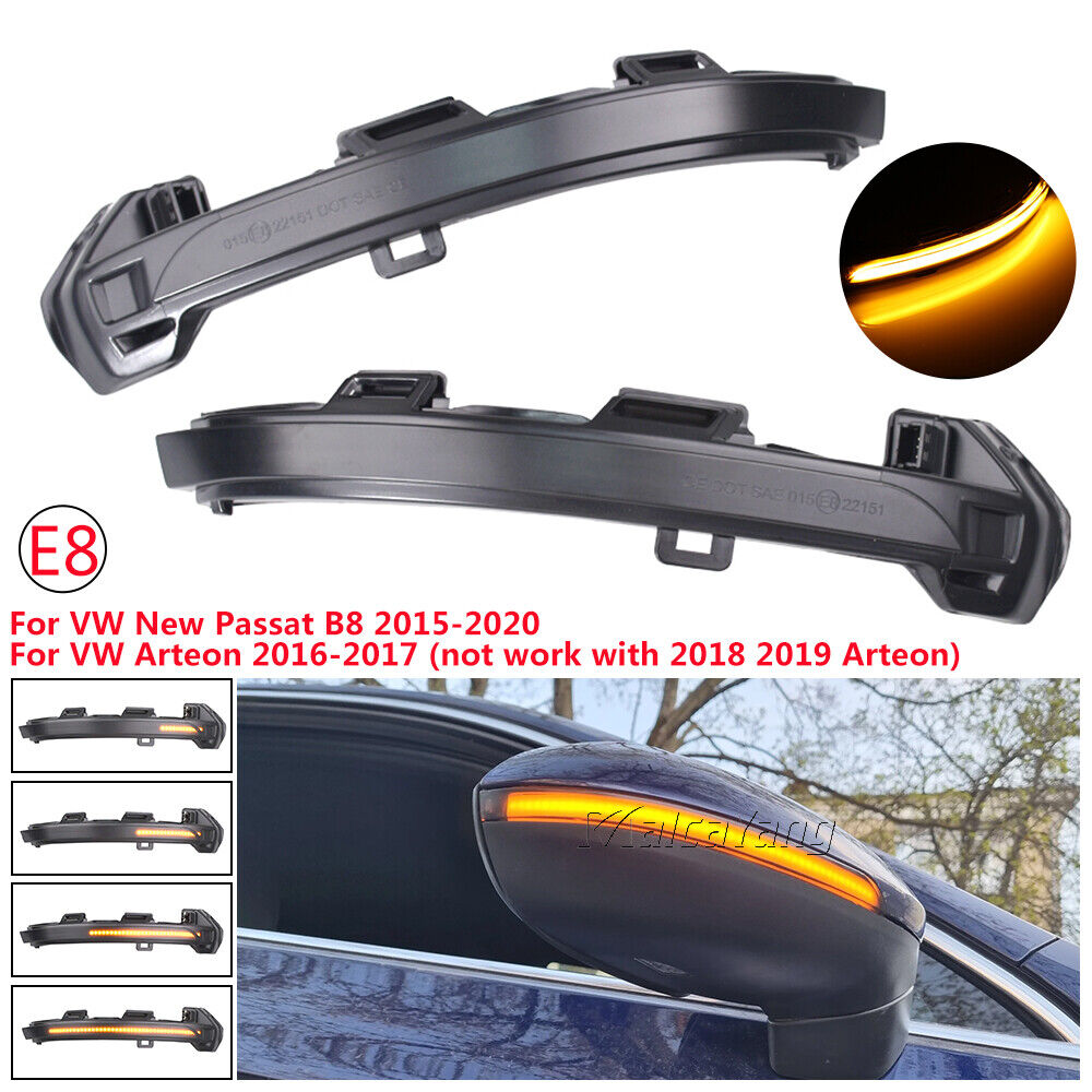 Volkswagen Passat B8 LED Sequential Side Mirror Turn Signal Light