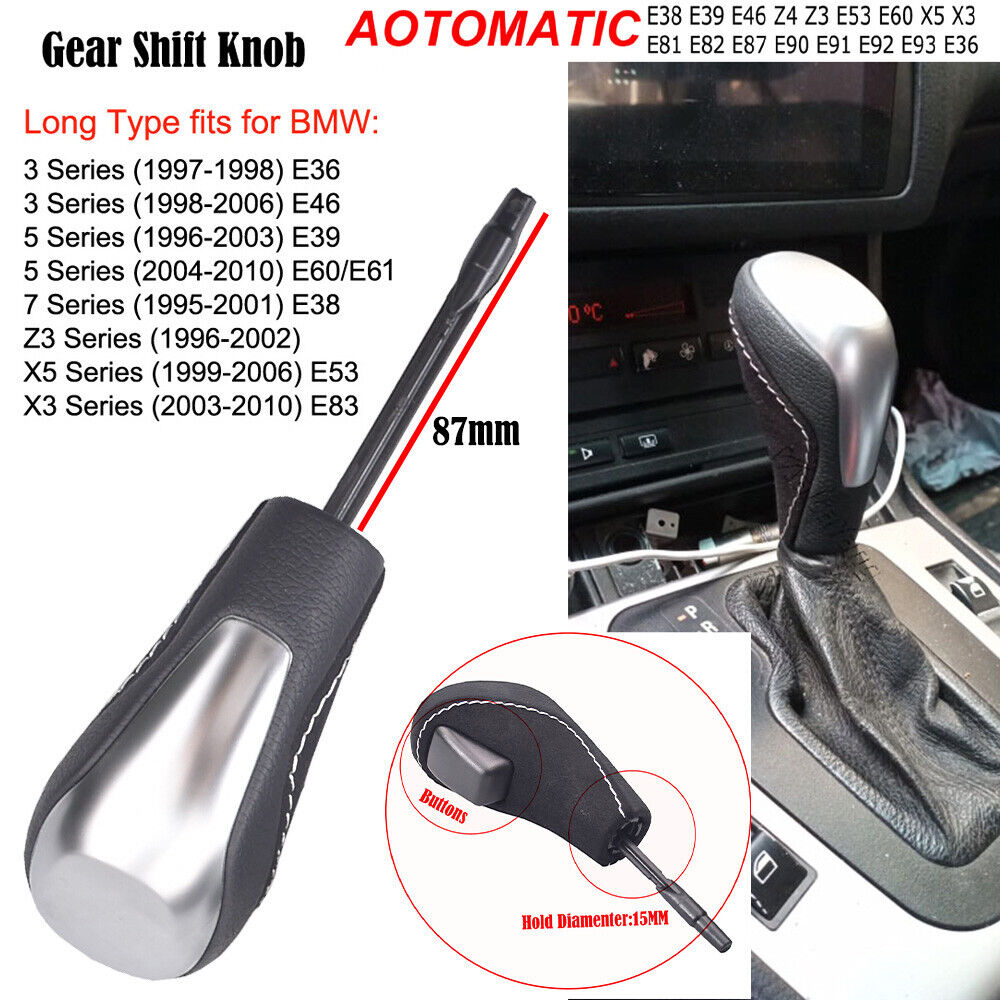 Car Automatic Gear Knob For BMW E81 E82 E87 E90 E91 E92 E93 E38 E39 E46