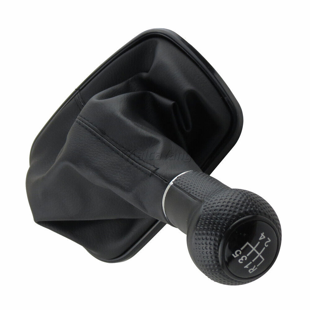 Manual Car Gear Shift Knob Black Line Gaiter Boot Cover for Volkswagen Mk4 Jetta