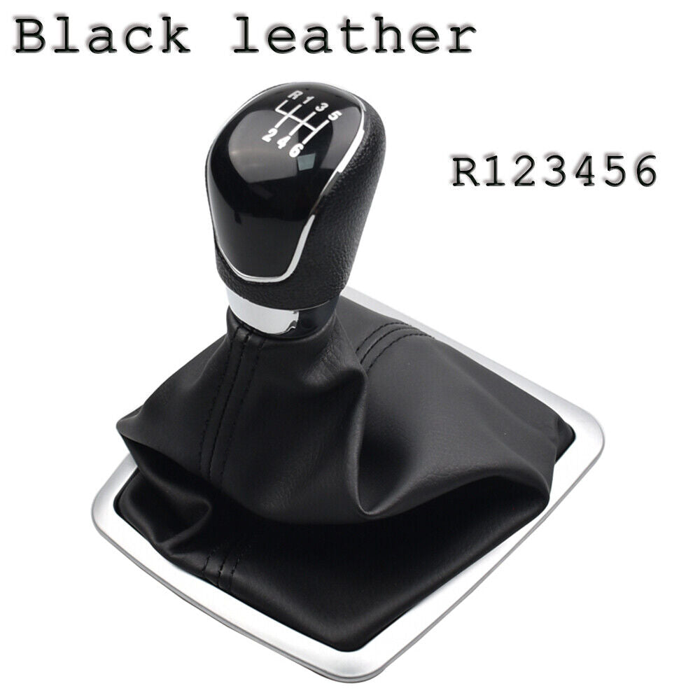 R6 Manual Gear Shift Knob & Cover for Ford Focus 2 MK2-4 Galaxy