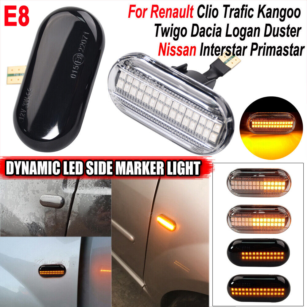 Nissan Interstar Opel Vivaro Smart LED Side Marker Light Turn Signal