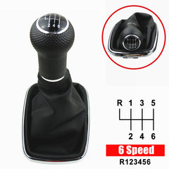 Black MT Gear Shift Knob With Shifter Knob For Volkswagen Mk4 Jetta Bora