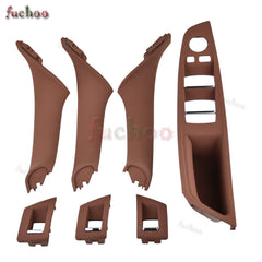 RHD Interior Door Handle Window Panel Cover Trim for BMW 5' F10-F11-F18 Brown