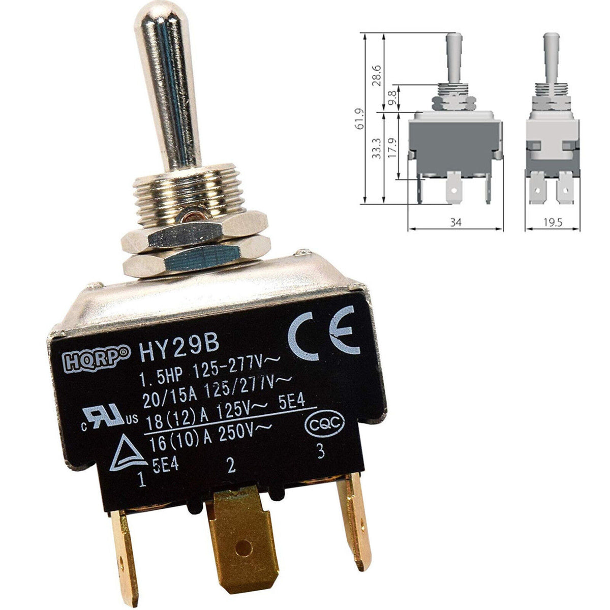 new Momentary Toggle Switch for HY29B 86 Ranger Bass Boat Rear Trim Lift Off Control