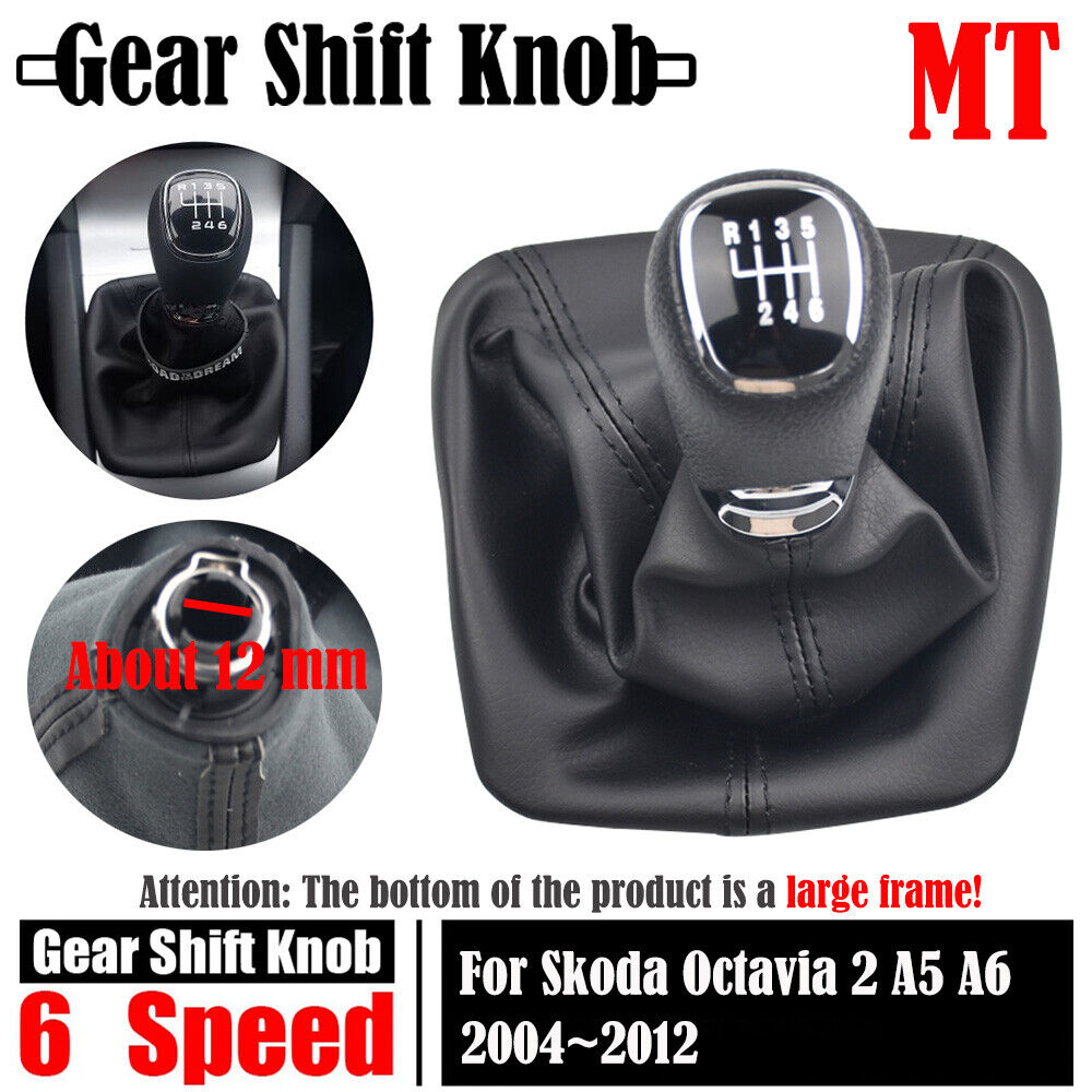 Skoda Octa 2 A5 A6 2004-2012 Manual Gear Shift Knob Lever Boot