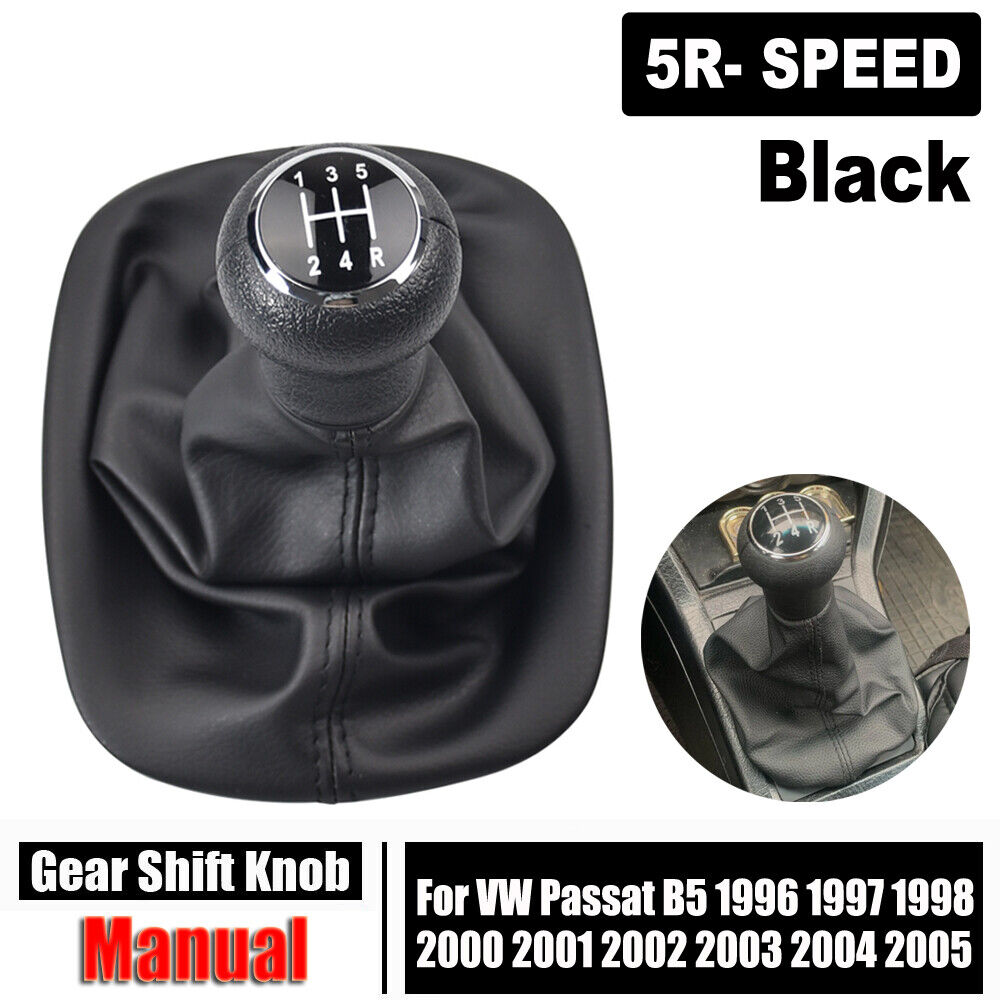 MT Speed Gear Shift knob with gaiter boot cover for VW Passat B5 1996-2005