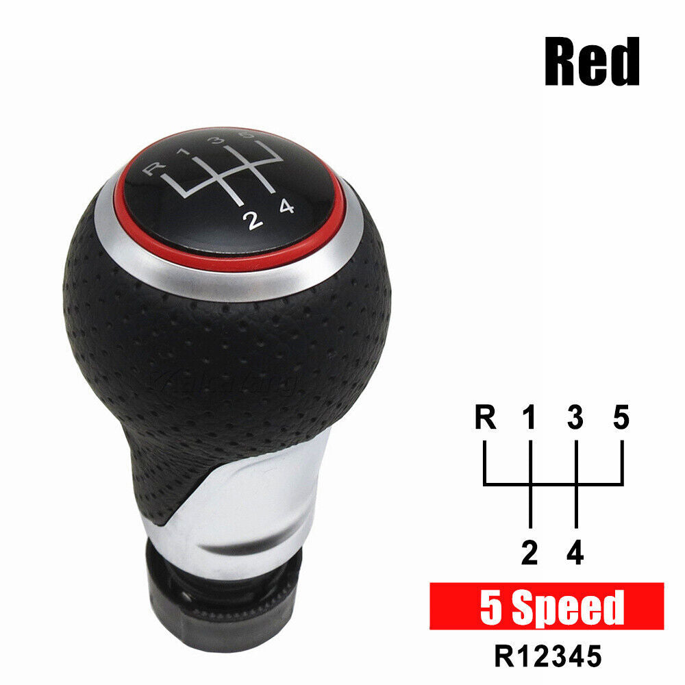 Car Speed Manual Gear Shift Knob For Audi A4 A5 Q5 8R Seat Leon MK1