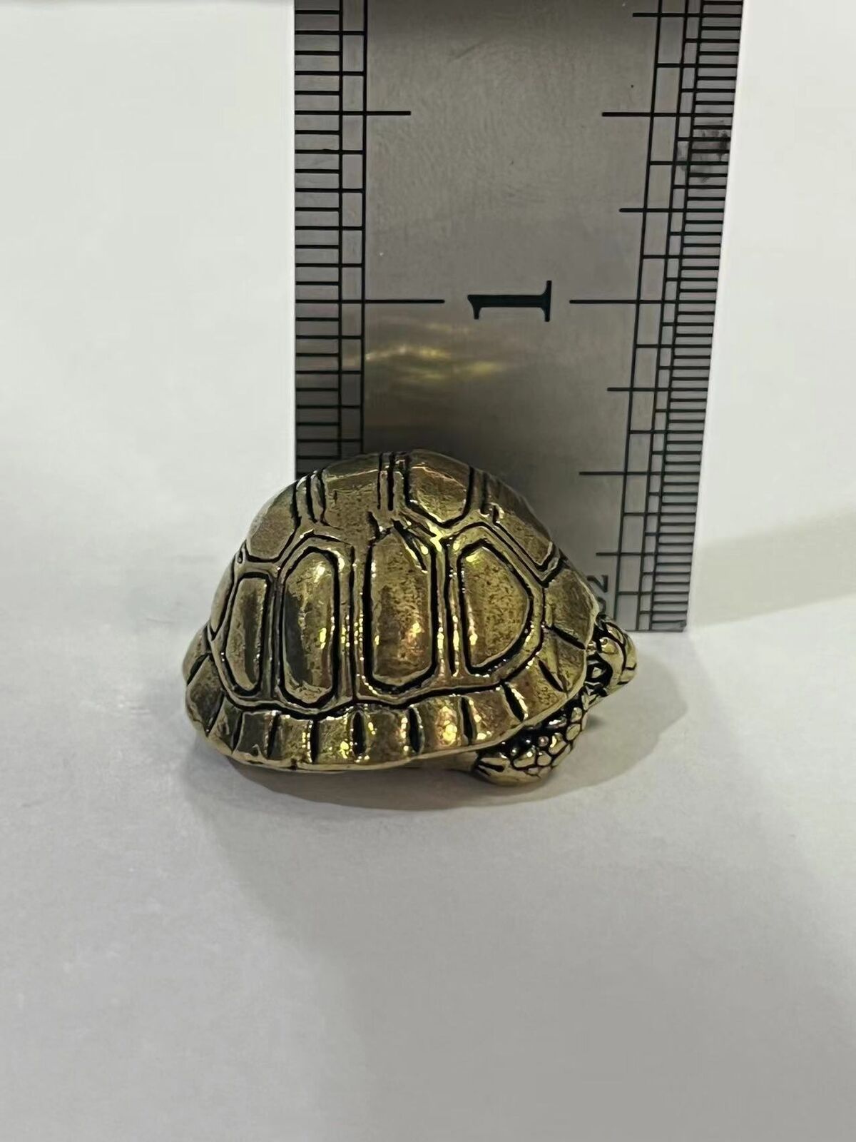 Brass Decorative Sea Turtle Tea Pet Ornament 2 Pc