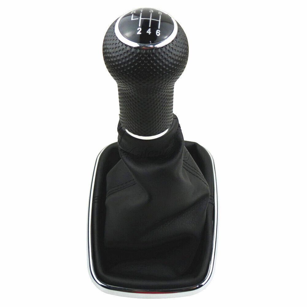 Black MT Gear Shift Knob With Shifter Knob For Volkswagen Mk4 Jetta Bora