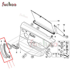 BMW 3' E90 E91 318 320 325 330 335 Door Handle Panel Trim Set