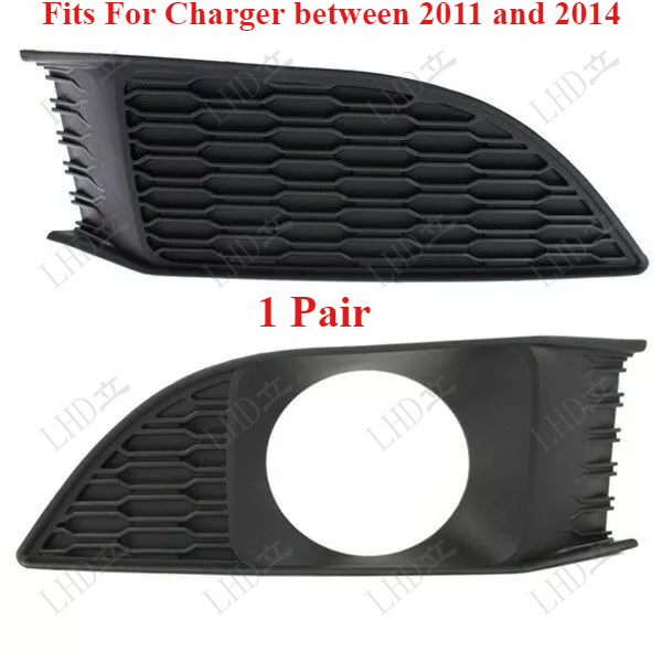 Charger Front Assembly Bumper Grille Bezel Left and Right Side 1 Pair