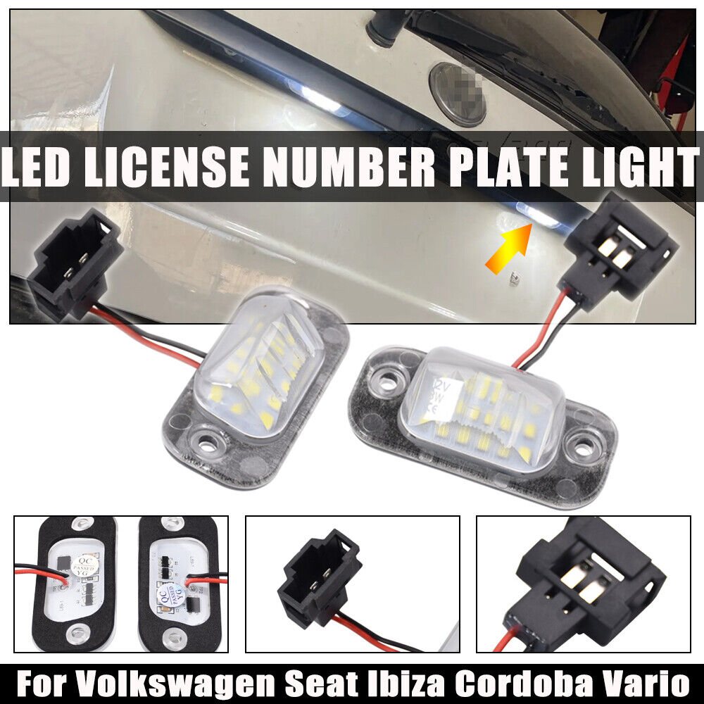 LED Number Plate Light for VW Polo Classic Variant Golf Seat