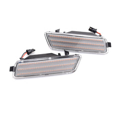 1 Pair Clear LED Front Side Marker Lights - Dynamic Fit For 2008 Volkswagen R32