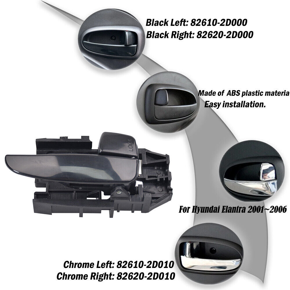 Front & Rear Door Handles for Hyundai Elantra 2001-2006 Interior