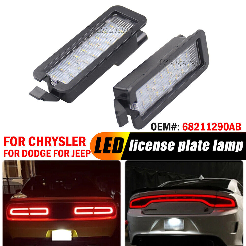 Dodge Charger Challenger LED Number Plate Light Tag Assembly