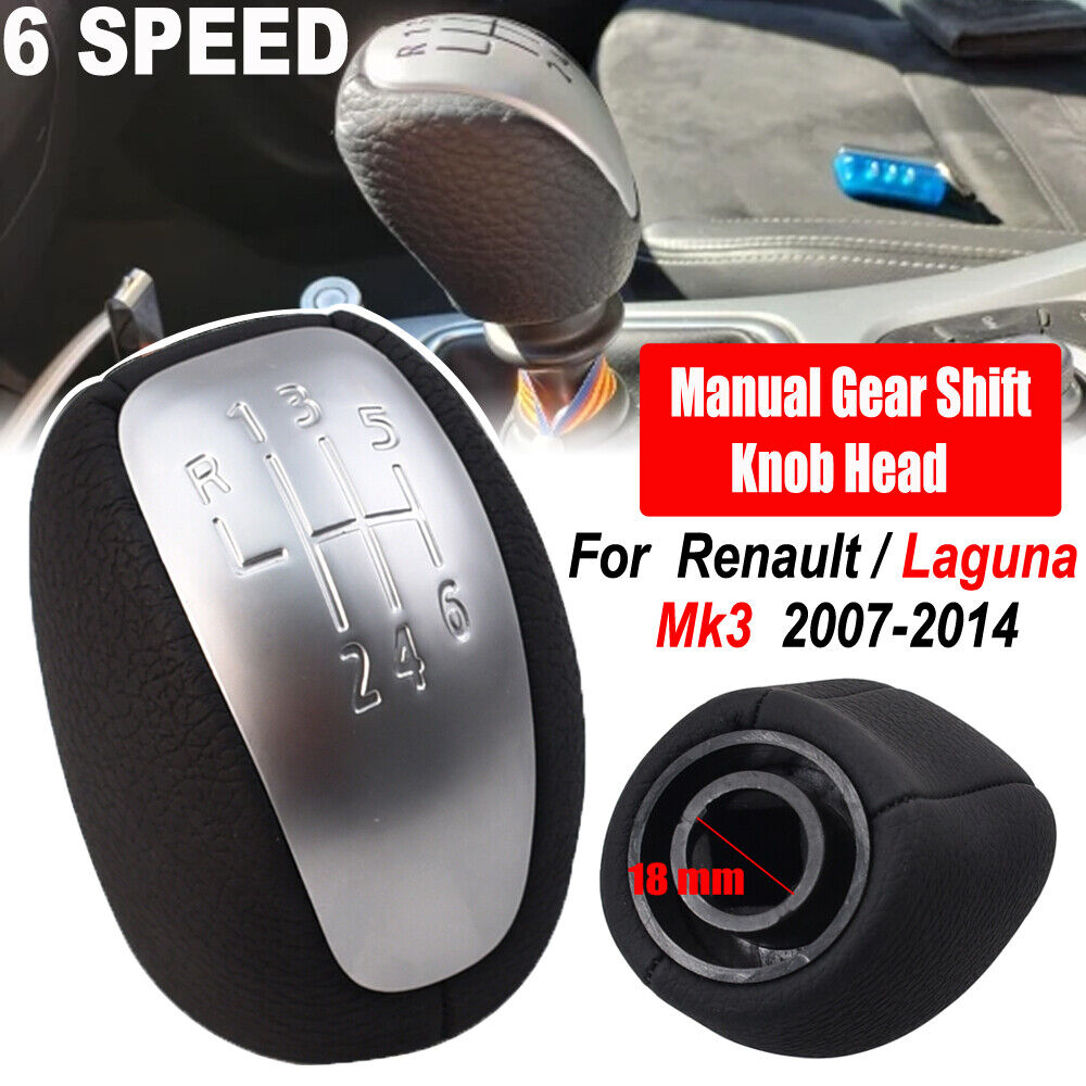 6 Speed Manual Gear Shift Knob for Renault Laguna Mk3 (2007-2014)