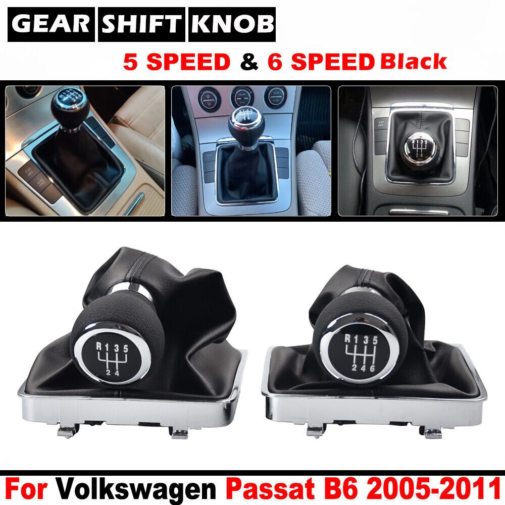 Manual Gear Shift Speed Knob Lever Stick Gaiter Boot Cover For Volkswagen