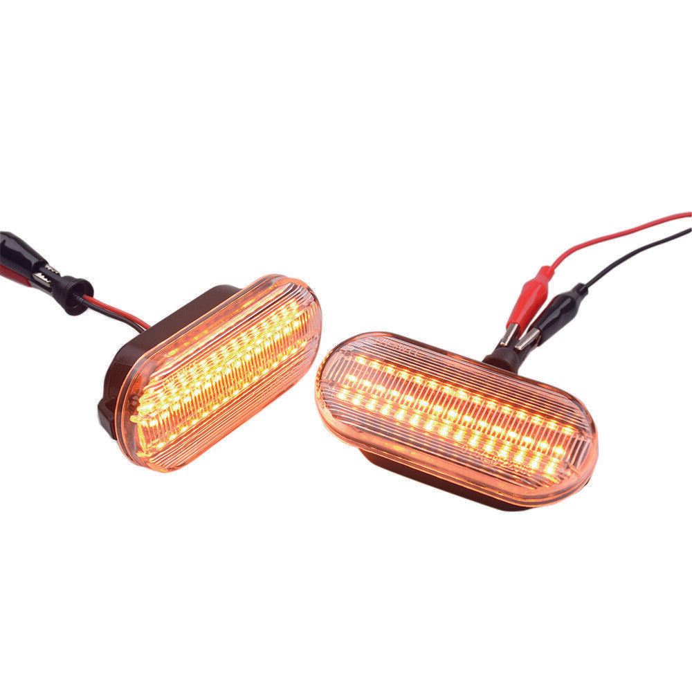 2x LED Side Marker Light Turn Signal Lamp For SEAT Leon Toledo 1M (1996-2006)