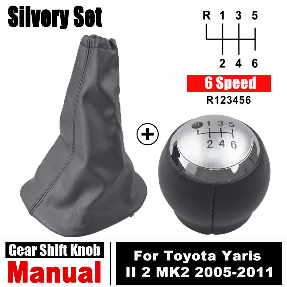 Manual Gear Shift Knob Gaiter Speed Toyota Yaris II 2 MK2 2005-2011