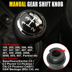 Citroen Black Gear Shift Knob Shift Boot for C4