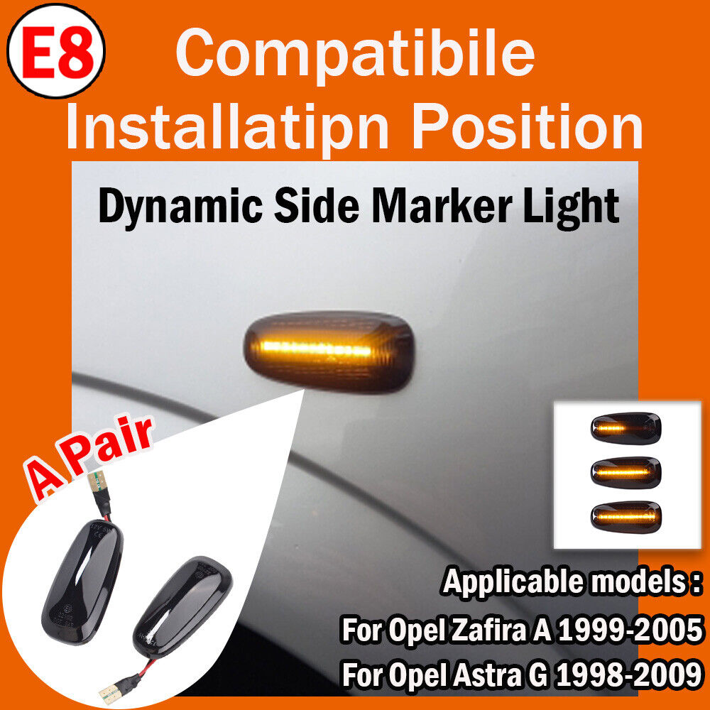 new Dynamic LED Side Marker Light for Opel Zafira & Astra G (1998-2009)