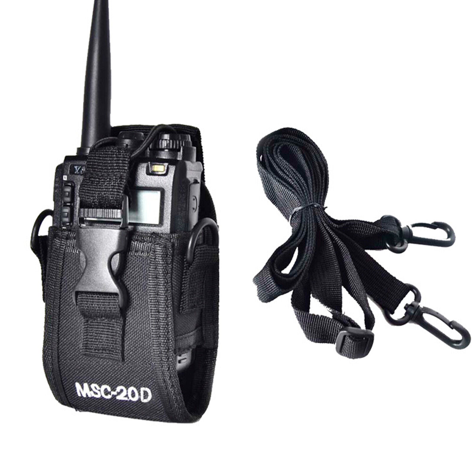 Adjustable Strap MSC-20D Walkie Protective Shoulder Bag Storage Case