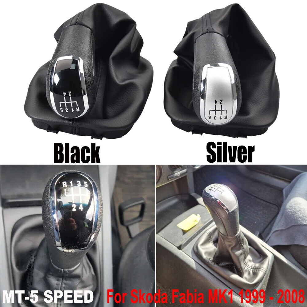 Manual 5 Speed Gear Shift Knob For Skoda Fabia MK1 1999 2000 2001 2002-2008