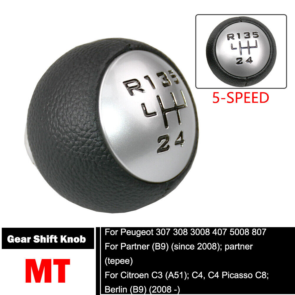 Speed Black Gear Stick Shift Knob for Peugeot 307