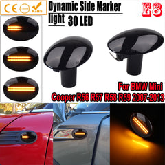 Mini Cooper R57 R58 LED Side Turn Signal Side Marker Amber Lights