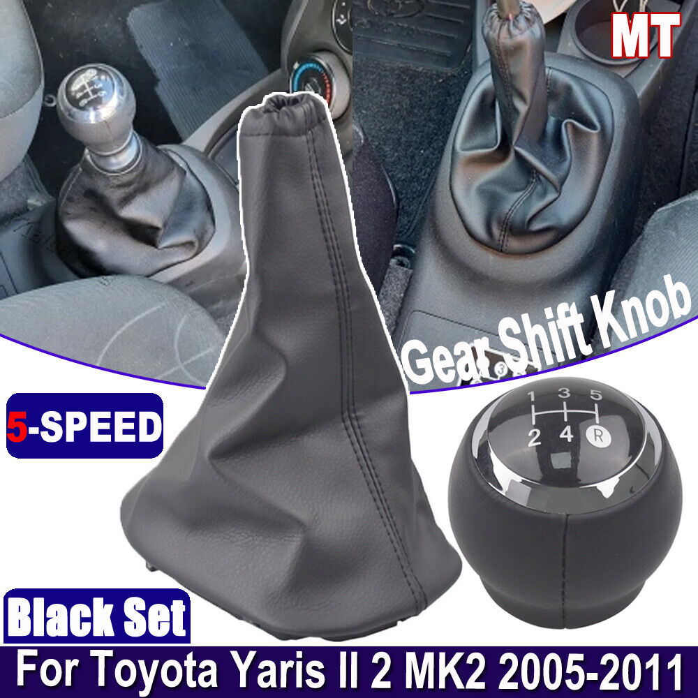 Manual Gear Shift Knob Gaiter Speed Toyota Yaris II 2 MK2 2005-2011