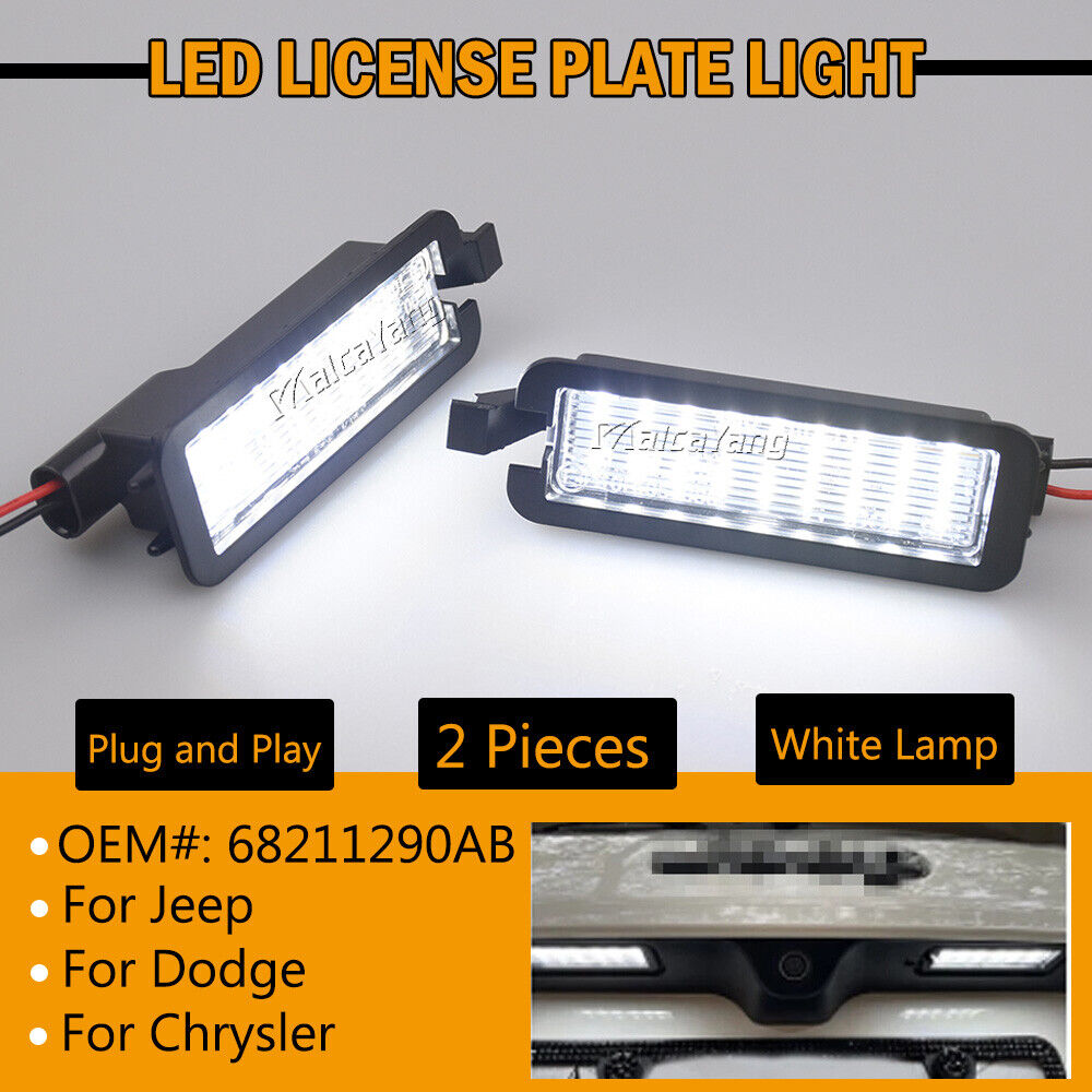 Dodge Charger Challenger LED Number Plate Light Tag Assembly