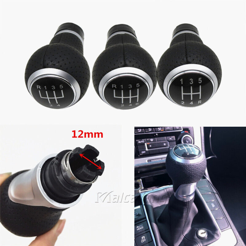 Car Speed Manual Gear Shift Knob For Audi A4 A5 Q5 8R Seat Leon MK1