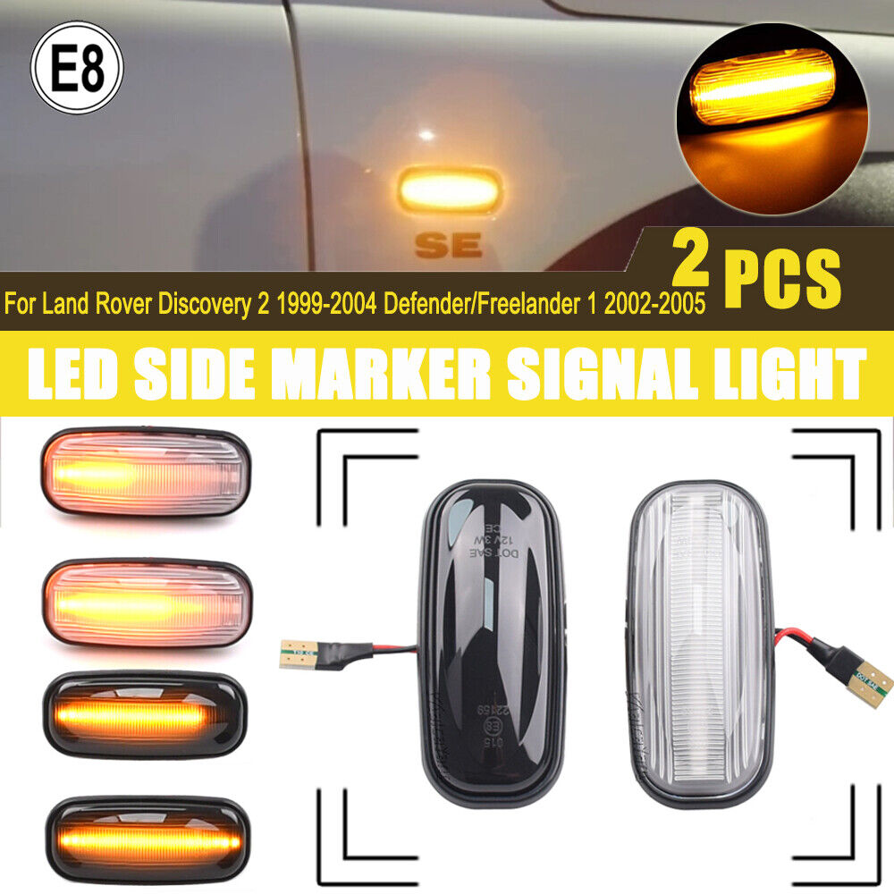 Amber LED Turn Signal Lights for Land Rover Discovery