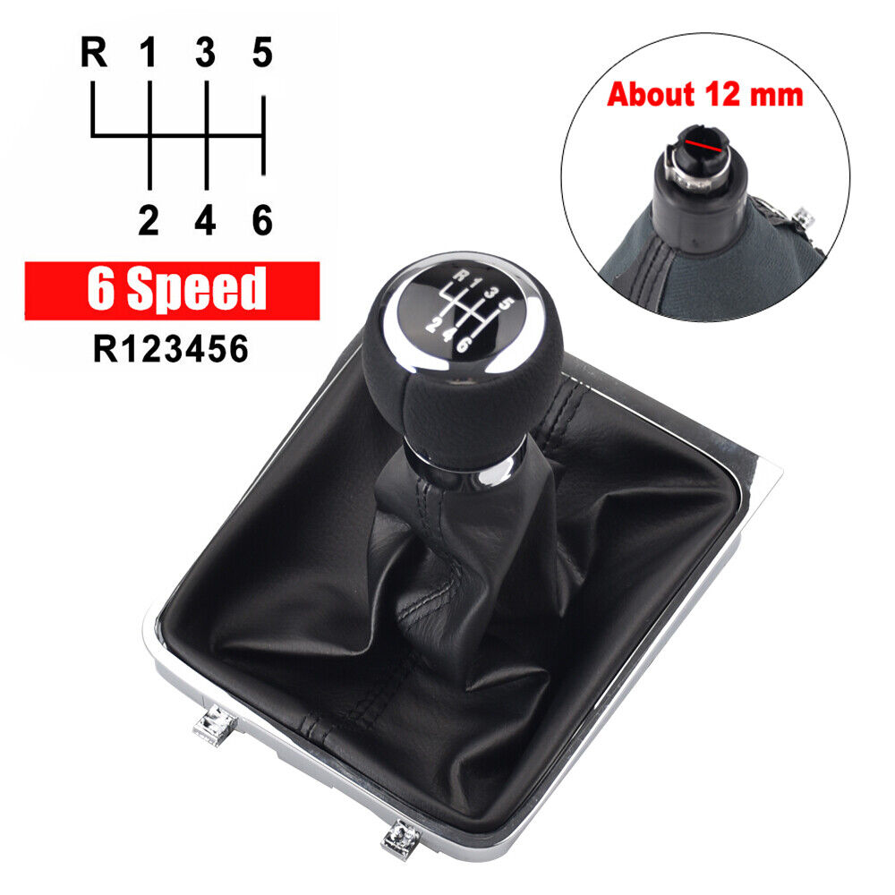 Manual Gear Shift Speed Knob Lever Stick Gaiter Boot Cover For Volkswagen