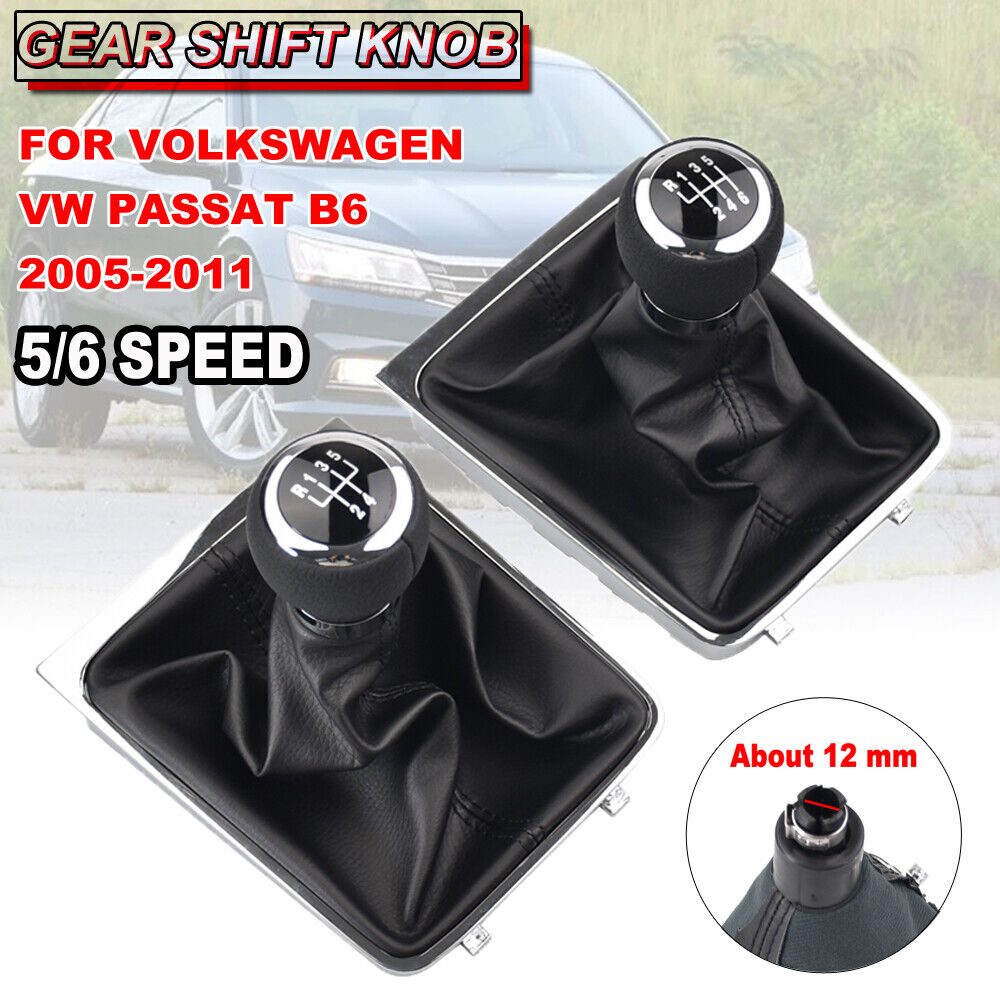 Manual Gear Shift Speed Knob Lever Stick Gaiter Boot Cover For Volkswagen