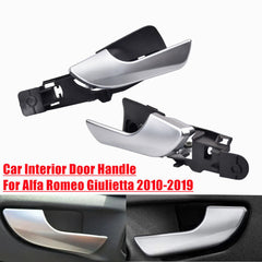 Alfa Romeo Door Handle Matte Silver Interior Front Left & Right