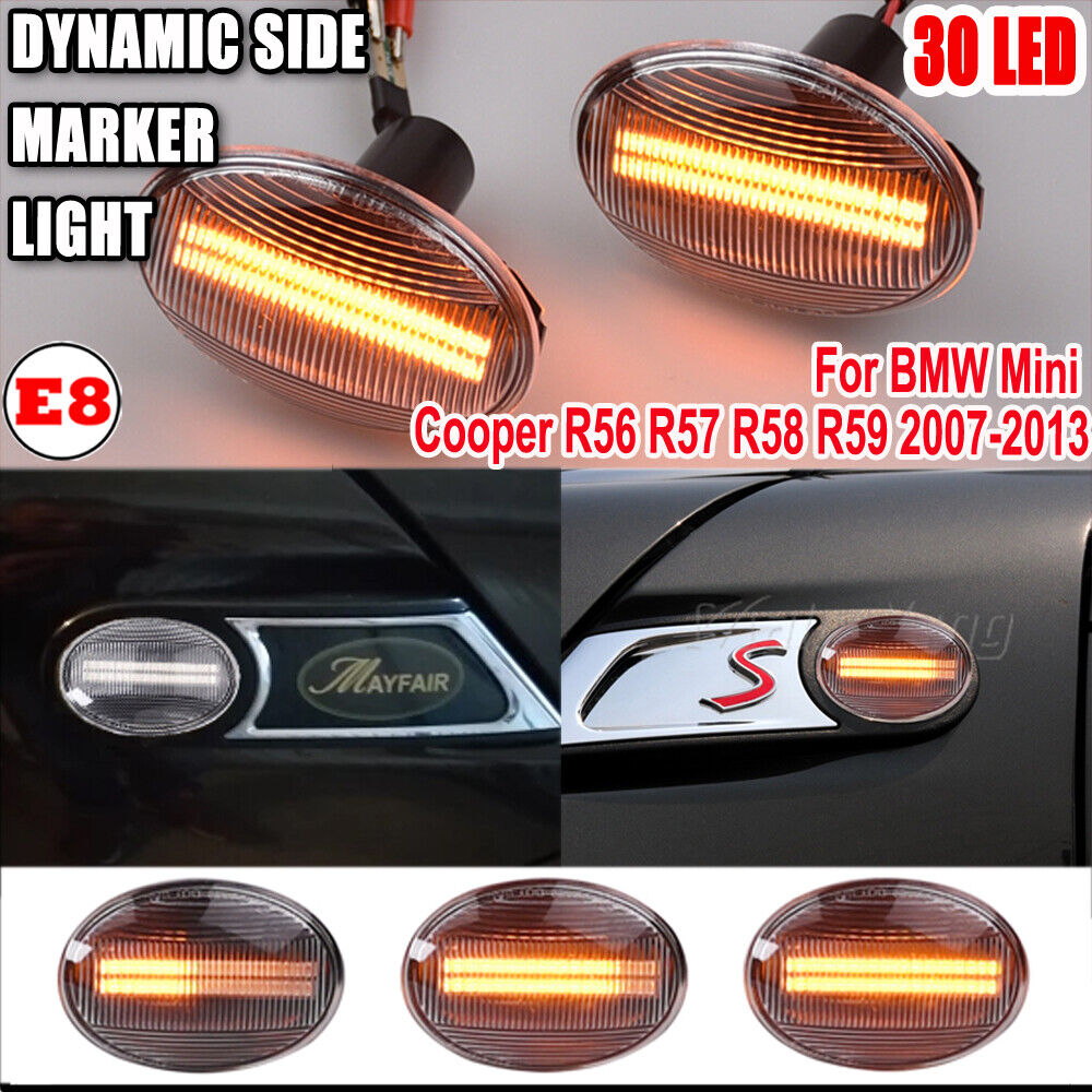 LED Side Marker Light for BMW Mini Cooper R56 R57 R58 2007-2013