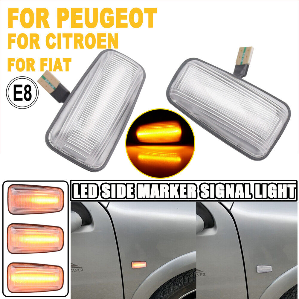 Peugeot Expert/Partner Box Van Clear LED Turn Signal Side Marker Light