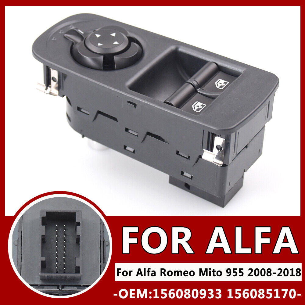 Master Power Window Switch Front Left for Alfa Romeo Mito 955