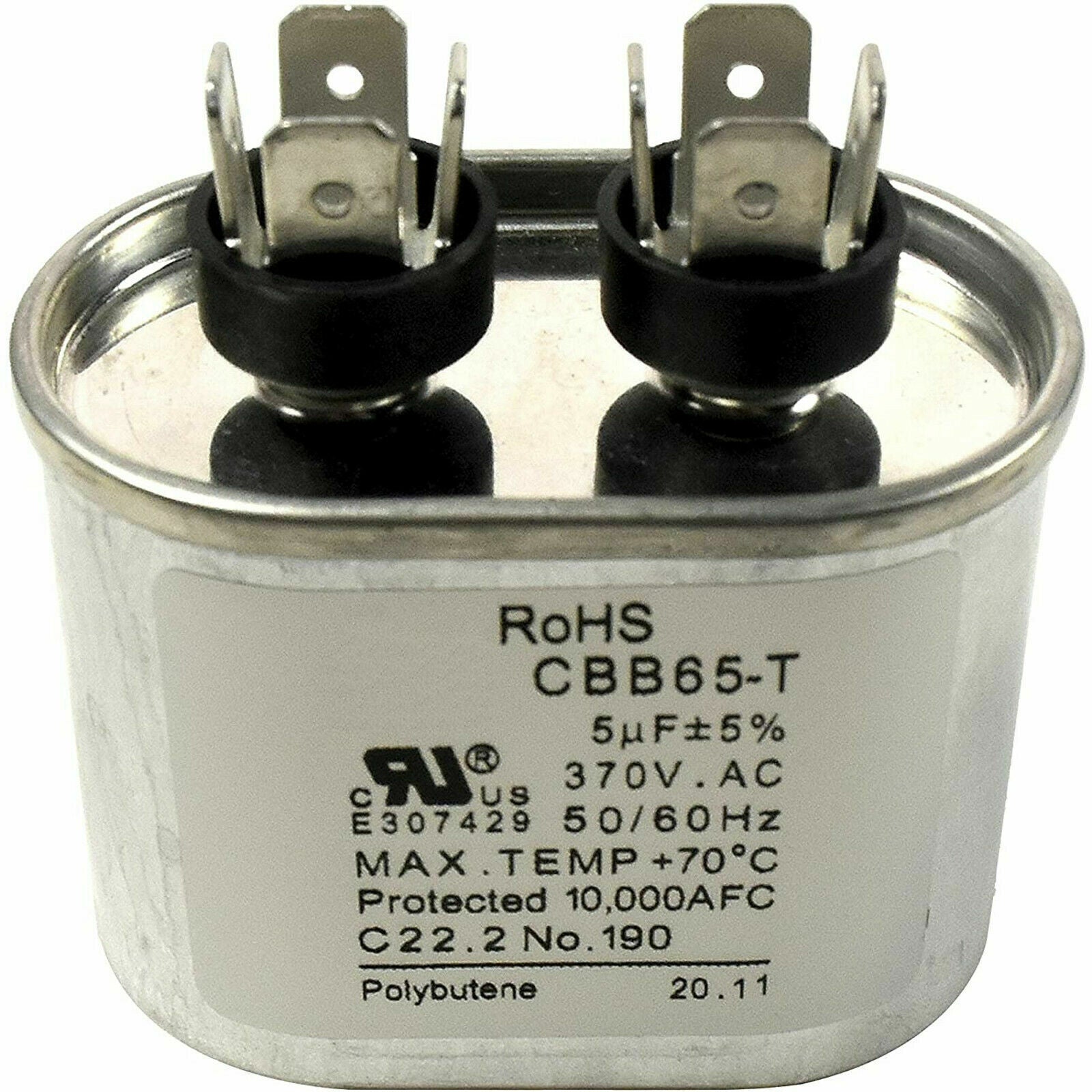 new 5uF 370V Run Capacitor for GE Oval 5 uf MFD 370 Volt 97F5705 Z97F5705 97F95702